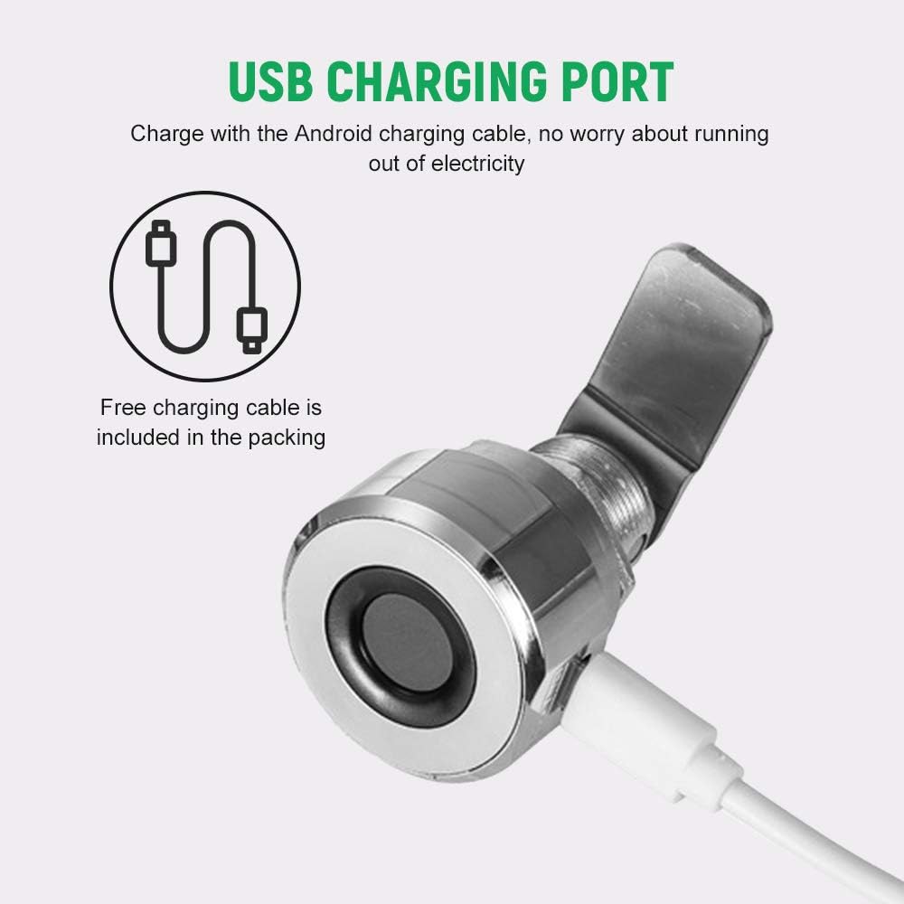 Compact Smart Fingerprint Lock T22 with Rechargeable Battery for Cabinets, Suitcases, Bikes, and More V1259-DP01-A-2804