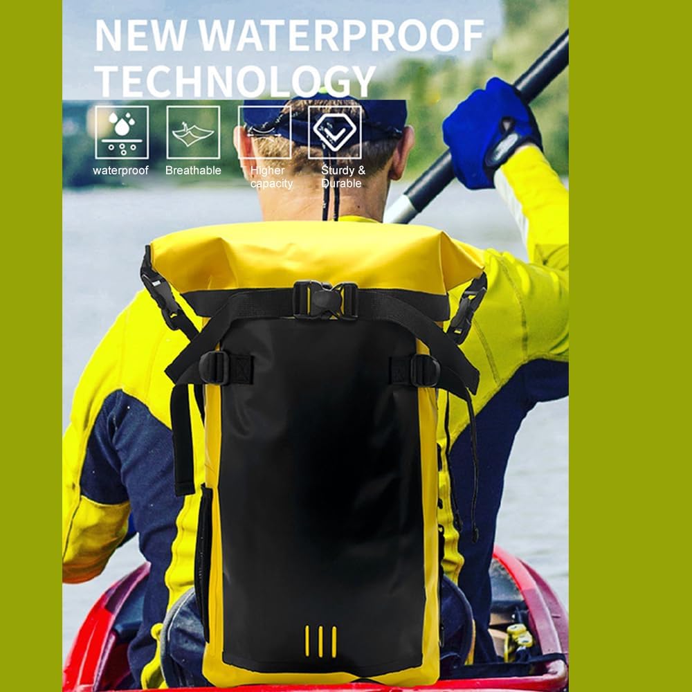 IPX6 Waterproof Backpack with 500D PVC Mesh for Outdoor Adventures, Large Capacity, Dry-Wet Separation, V1259-DP01-A-2805