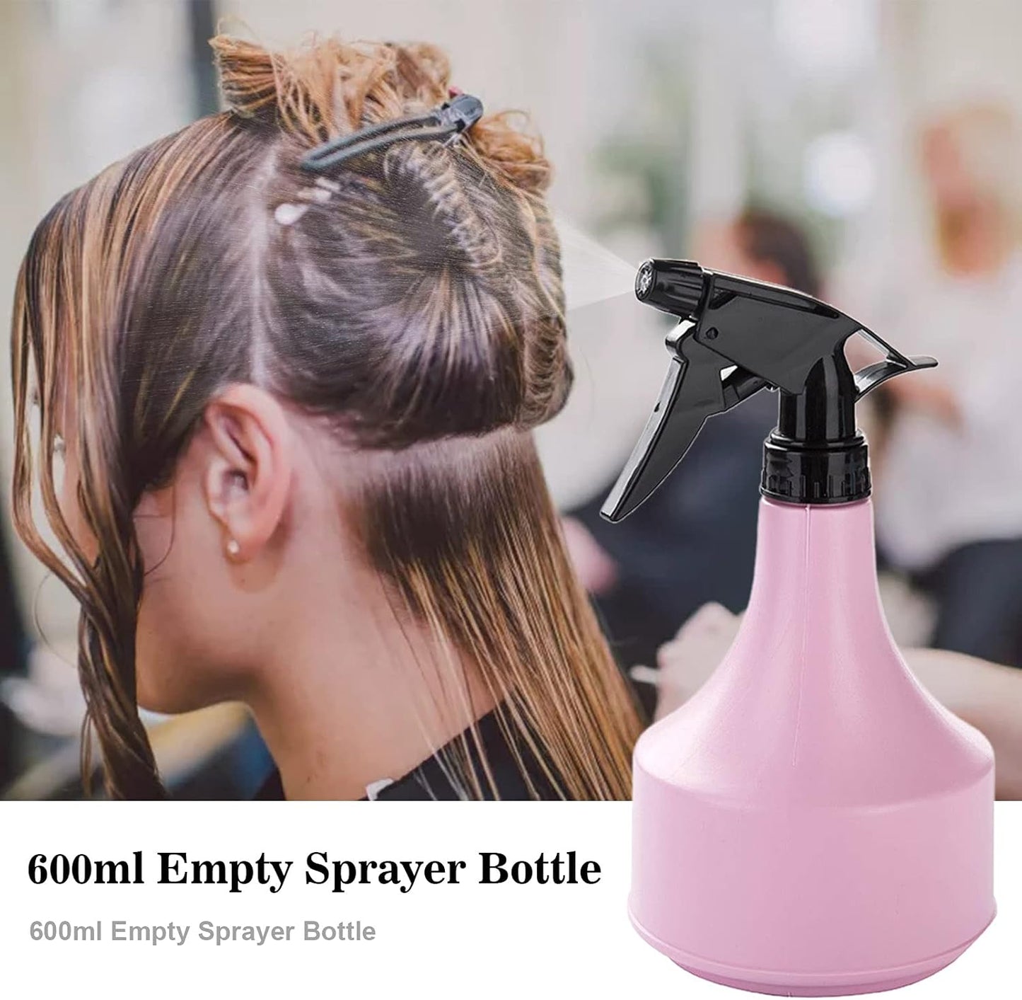 600ml Hair Styling Spray Bottle for Cutting & Styling, Empty Water Tool for Daily Hair Care V1259-DP01-A-2812