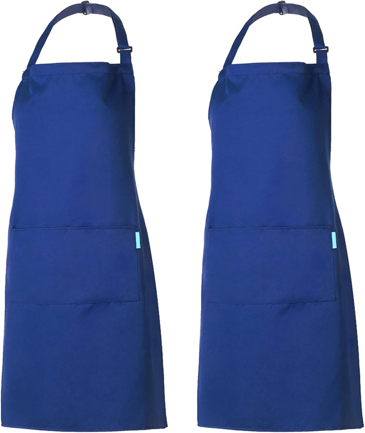 Adjustable Multi-Purpose Aprons for Men and Women with Long Waist Ties and Front Pockets, Polyester Cotton V1259-DP01-A-2813