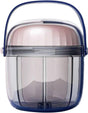 Portable Rotating Organizer Box - 7 Compartment PC Material for, Travel Storage, Design V1259-DP01-A-2820