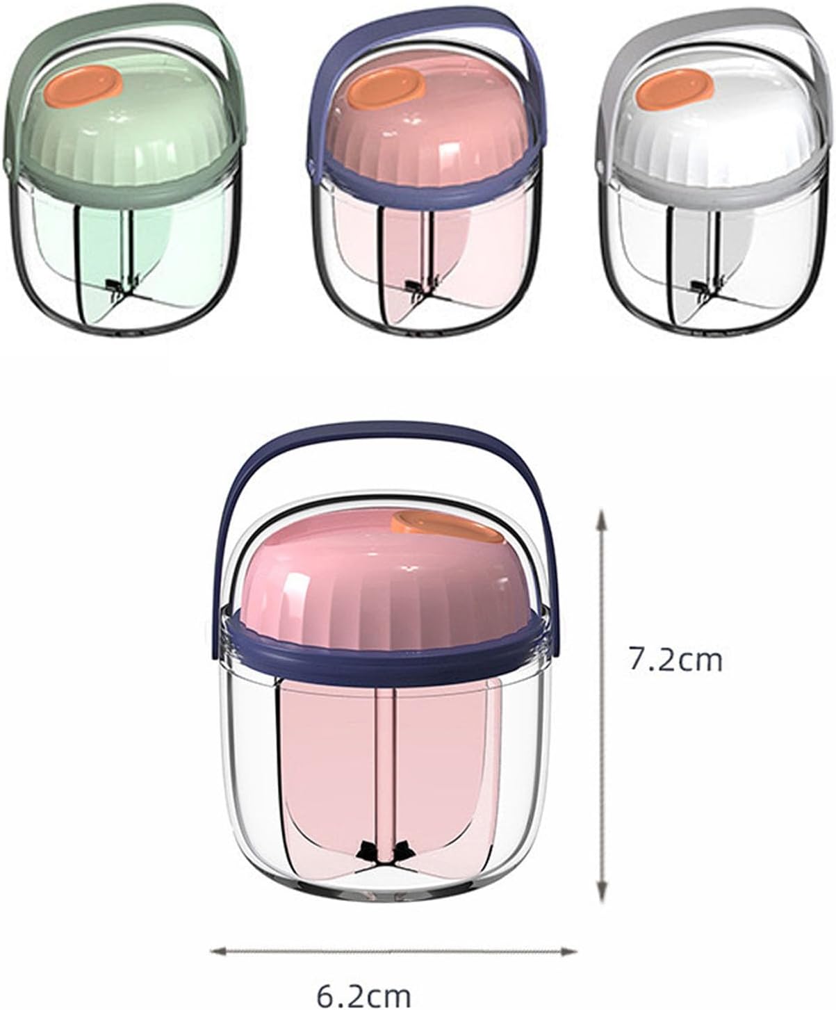 Portable Rotating Organizer Box - 7 Compartment PC Material for, Travel Storage, Design V1259-DP01-A-2820