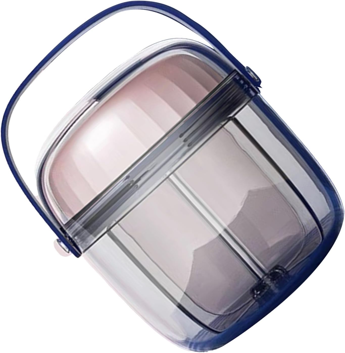 Portable Rotating Organizer Box - 7 Compartment PC Material for, Travel Storage, Design V1259-DP01-A-2820