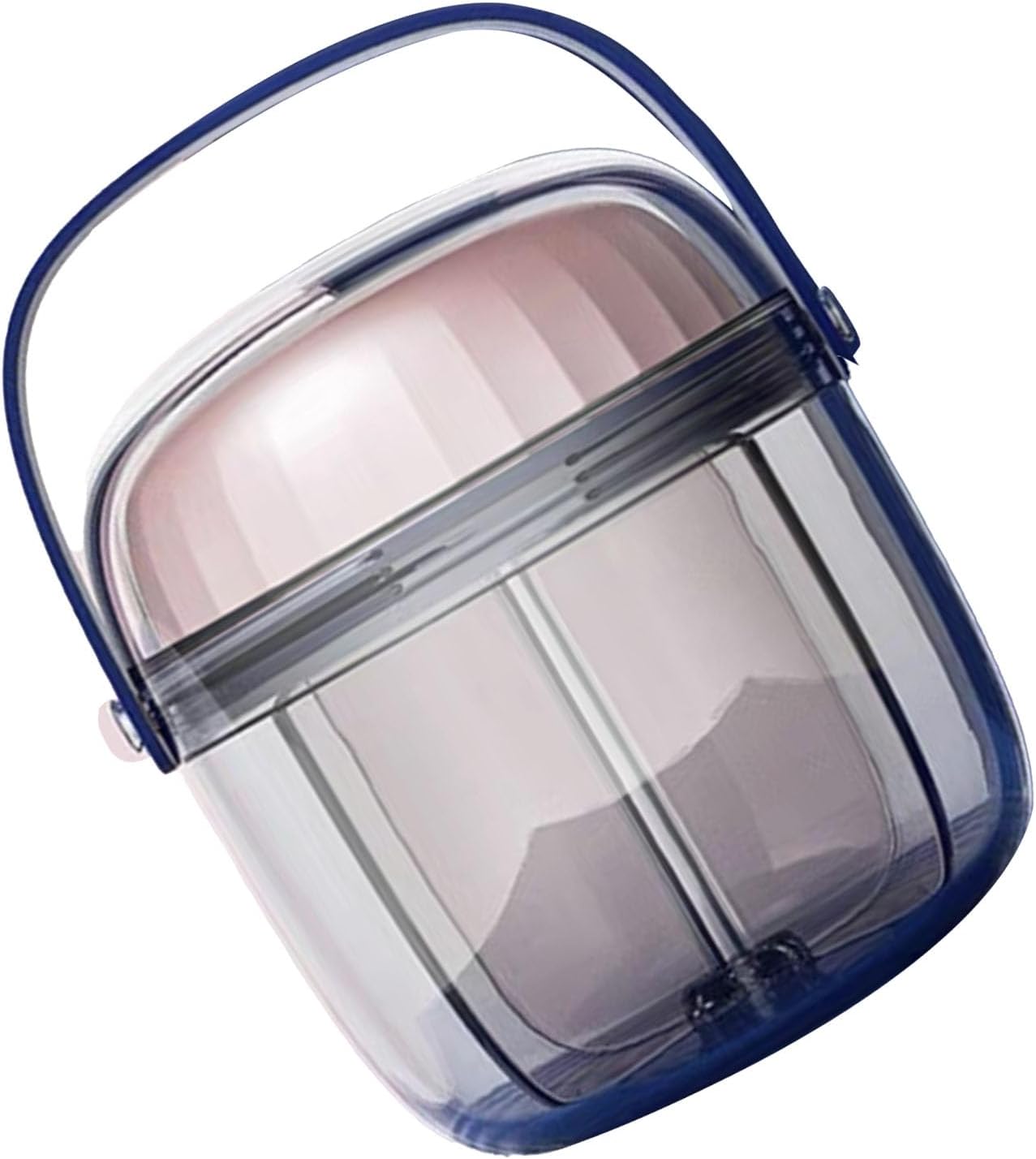 Portable Rotating Organizer Box - 7 Compartment PC Material for, Travel Storage, Design V1259-DP01-A-2820