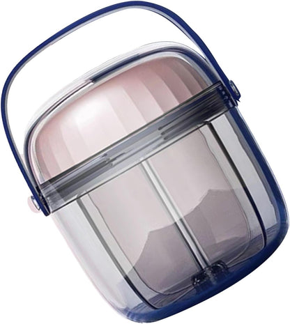 Portable Rotating Organizer Box - 7 Compartment PC Material for, Travel Storage, Design V1259-DP01-A-2820