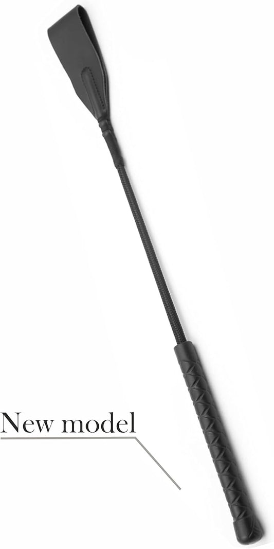 Horse Whip 27" Crop 18" Faux Leather Set Black Riding Whip Horse and Crops Equestrian Horse Whip Set V1259-DP01-A-2829