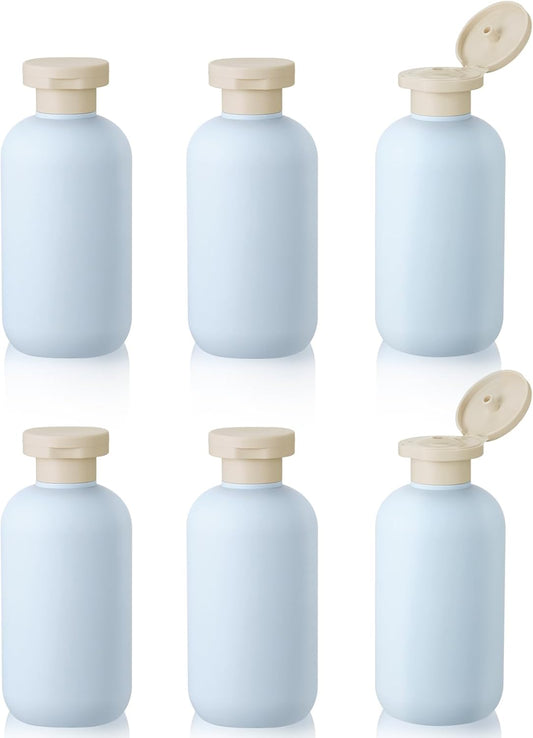 6 PCS Shampoo Travel Bottles, 200ml Refillable Travel Bottles Set for Toiletries,Empty Plastic Squeeze V1259-DP01-A-2832