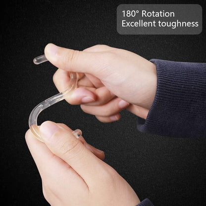 24 pcs Shower Curtain Rings Plastic Curtain C Rings Hook Hanger Bath Drape Loop Clip Glide Bathroom Shower V1259-DP01-A-2837