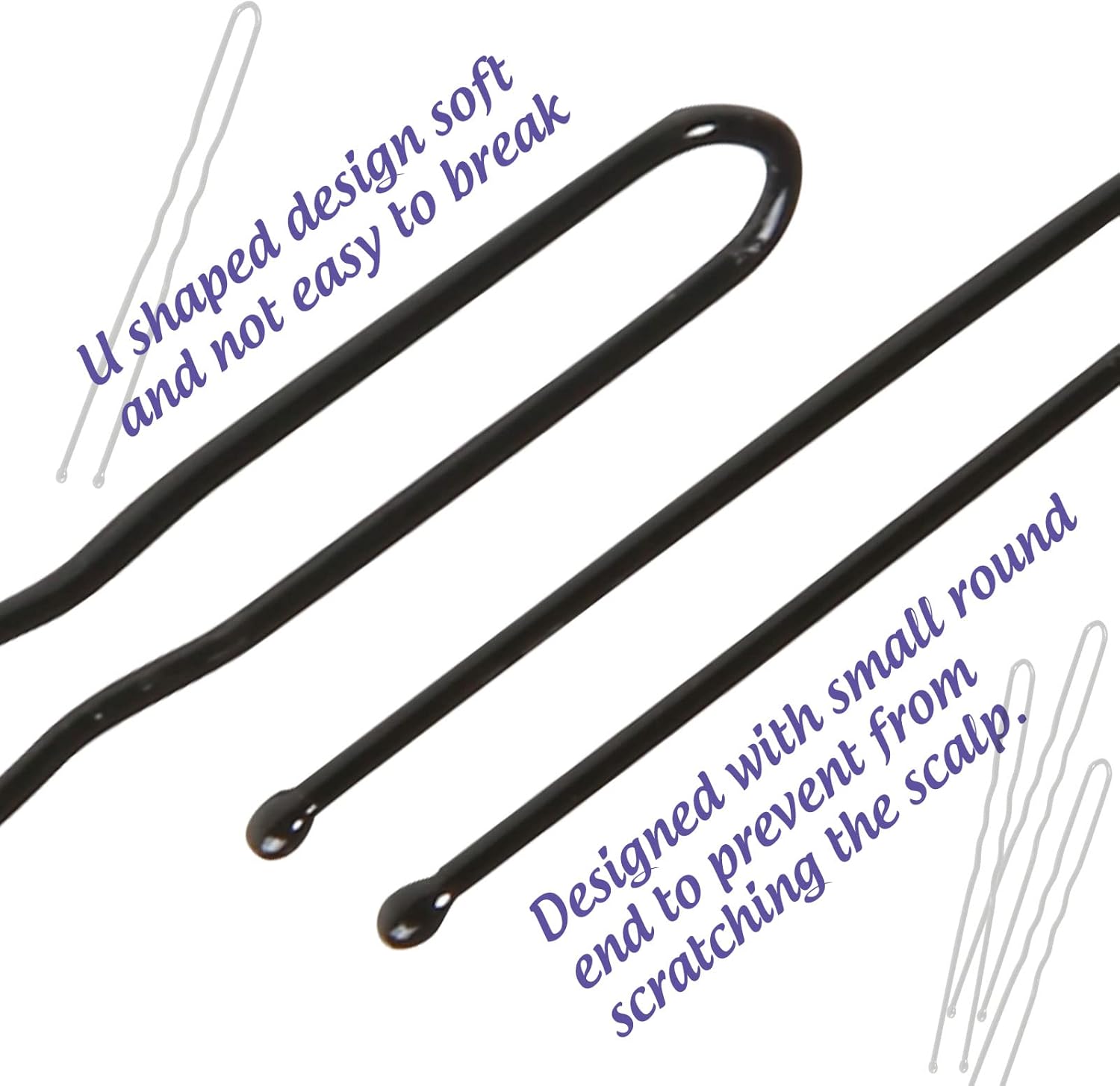 Hair Donut Bun Maker Set - 4 Bun Shapers, 20 Invisible Nets, 5 Elastics, 20 Bobby Pins (Black) V1259-DP01-A-2843