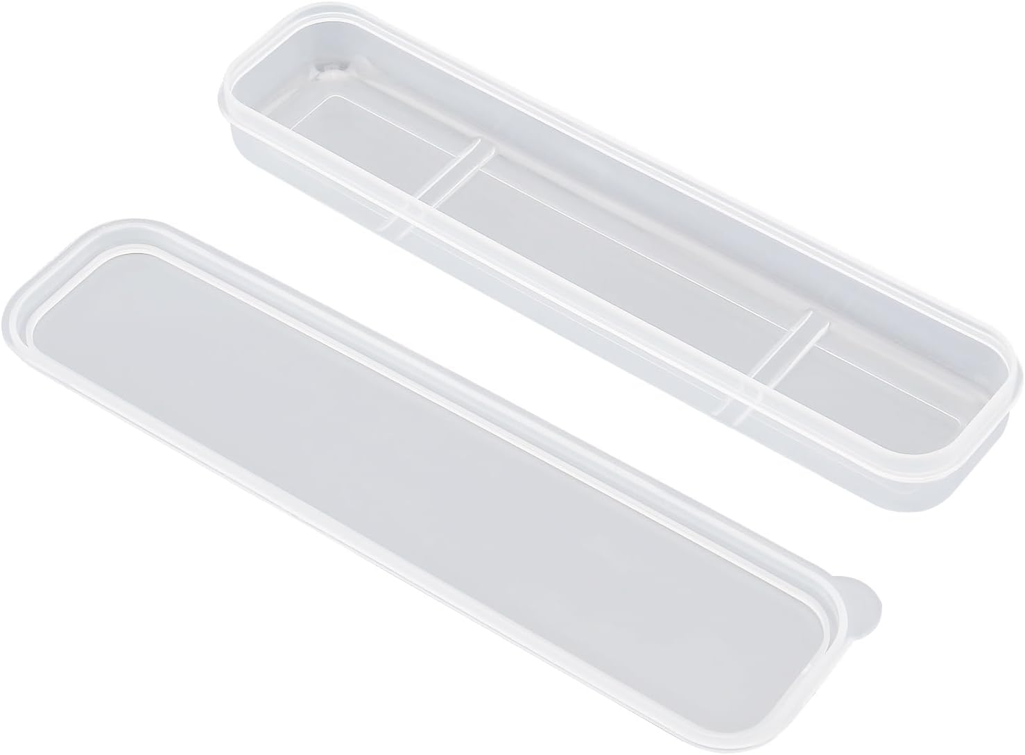 Portable Flatware Box Travel Tableware Storage Case, Simple Tableware Storage Box Case for Cutlery Kit (White) V1259-DP01-A-2856