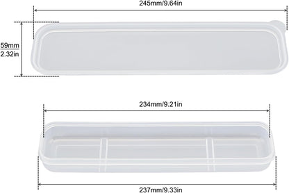 Portable Flatware Box Travel Tableware Storage Case, Simple Tableware Storage Box Case for Cutlery Kit (White) V1259-DP01-A-2856