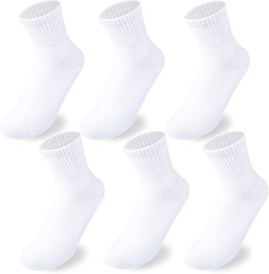 Boys Crew Socks Kids Seamless Cotton Socks Dress Socks Uniform Socks for Girls 4/8 Pairs V1259-DP01-A-2862