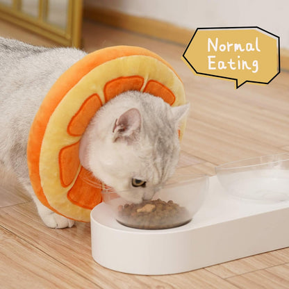Adjustable Cat Cone Collar Soft, Cute Cat Donut Collar After Surgery, Kitten Recovery Cones to Stop Licking V1259-DP01-A-2873