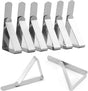 Table Cloth Clips 8pcs, Stainless Steel Metal Triangle Picnic Table Clips for Home, Restaurant, Picnic, Party V1259-DP01-A-2884