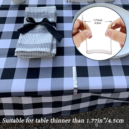 Table Cloth Clips 8pcs, Stainless Steel Metal Triangle Picnic Table Clips for Home, Restaurant, Picnic, Party V1259-DP01-A-2884