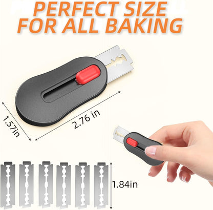 (2 Packs) Bread Lame Dough Scoring Tool with Telescoping Feature, Professional Bread Lame for Bread Scoring V1259-DP01-A-2886