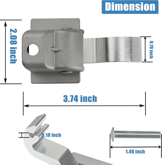 RV Awning Parts Replacement for Dometic A&E 9000 8500,830463P RV Awning Rafter Rivet Slider Asm -2 Pack V1259-DP01-A-2907