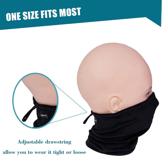 2 Pack Kids Neck Warmer Winter Fleece Gators Cold Weather Face Mask for Boys Girls Youth Neck Gaiter V1259-DP01-A-2911