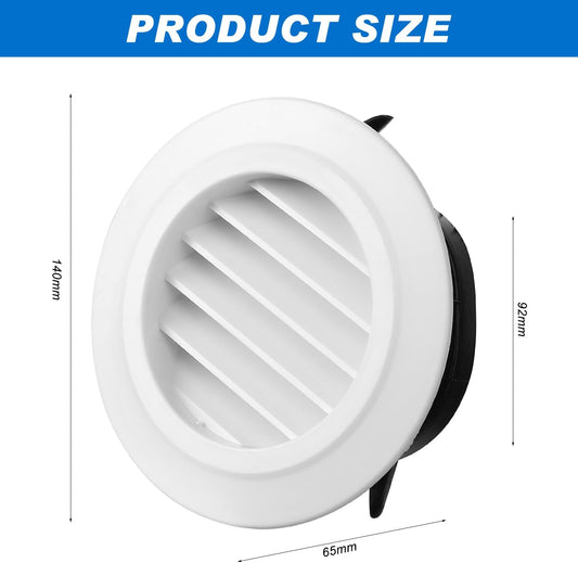 4 Inch Soffit Vent Round Vent Cover Air Vent Covers Round Ceiling Diffuser Dryer Vent Cover with Built in V1259-DP01-A-2914