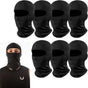 7PCS Bandana Face Mask, UV Protector Motorcycle Ski Scarf,Helmet Mask Balaclava Black Tactical Face Mask V1259-DP01-A-2915
