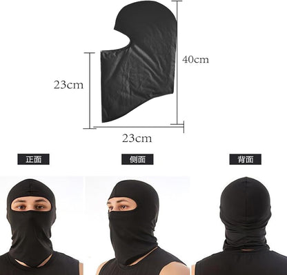 7PCS Bandana Face Mask, UV Protector Motorcycle Ski Scarf,Helmet Mask Balaclava Black Tactical Face Mask V1259-DP01-A-2915