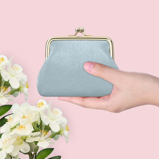 Coin Purse, Small PU Leather Change Purse, Coin Purse Wallet with Clasp, Car Coin Holder Pouch for Woman Men V1259-DP01-A-2918