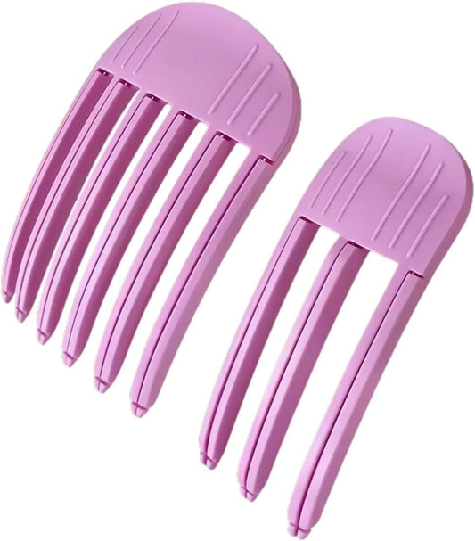 2 Pcs Wind Shaping Styling Comb for Fluffy Bangs,No-Trace Hair Root Lifting Hair Volume Clip,Easy High Crown V1259-DP01-A-2921