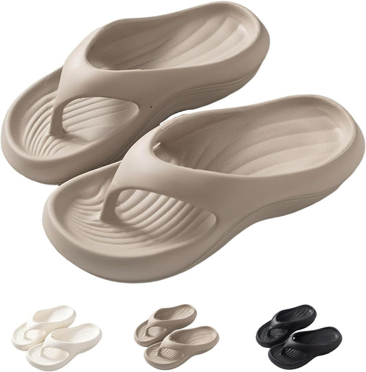 Arch Support Pillow Slides Flip Flops for Women Men, 2025 Summer Orthopedic Cloud Slides Soft Non-slip V1259-DP01-A-2928