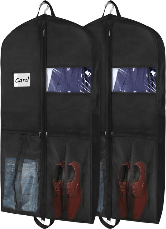 Garment Bags for Hanging Clothes Travel 43" Suit Bags for Closet Storage with Pockets Breathable Clothes Bags V1259-DP01-A-2935