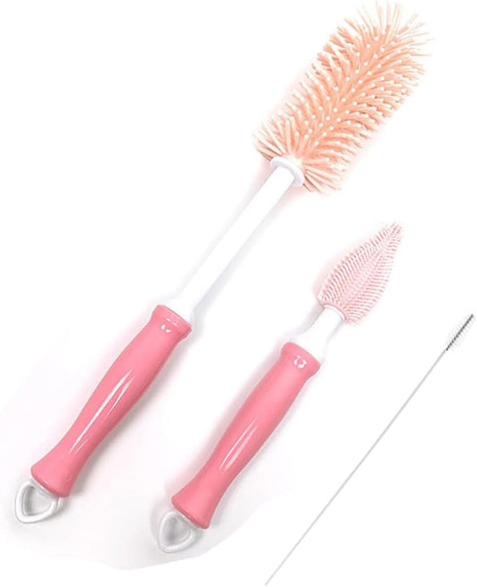 Baby Bottle Cleaner Set with Silicone Brush,Bottle Washer Compatible, Cleaning Kit Breast Pump Cleaning Brush V1259-DP01-A-2937