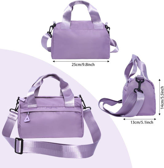 Mini Gym Bag Small Sport Bag Adjustable Duffle Bag Detachable Strap Gym Tote for Men Women Portable Shoulder V1259-DP01-A-2946