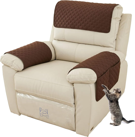 Armrest Chair Covers, Stretch Armchair Couch Arm Rest Cover, Waterproof Armchair Slipcover Nonslip Quilted V1259-DP01-A-2949