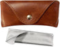 Portable PU Leather Sunglasses Pouch Soft Eye Glasses Carry Case for Women Men V1259-DP01-A-2953