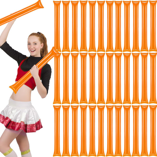 50 PCS Thunder Sticks Thicken Plastic Cheersticks Inflatable Thunder Sticks Sporting Events Team Spirit V1259-DP01-A-2954