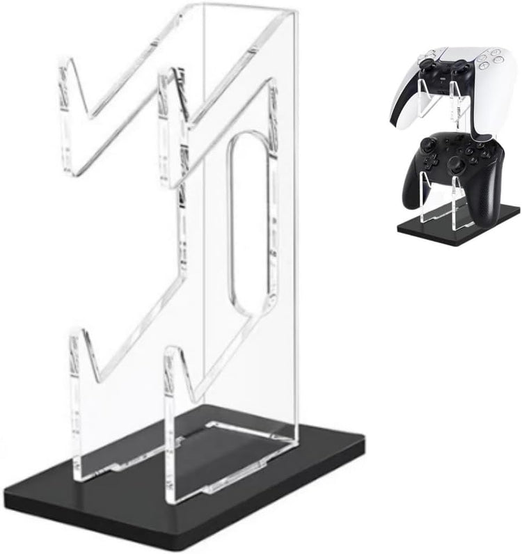 Universal Dual Game Controller Holder Desk Stand for PS4 PS5 Xbox ONE Switch, Perfect Display and V1259-DP01-A-2976