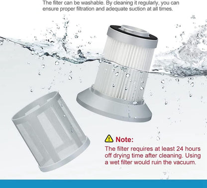 Replacement Filters Compatible With Bissell 2156A, 1665, 16652, 1665W Zing Vacuum-Cleaner, Replace 1613056, V1259-DP01-A-2985