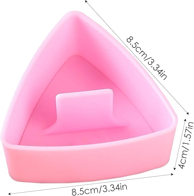 3Pcs Onigiri Triangle Rice Ball Maker, Plastic Triangle Rice Ball Mold Musubi Maker Press, Non Stick Making V1259-DP01-A-2992