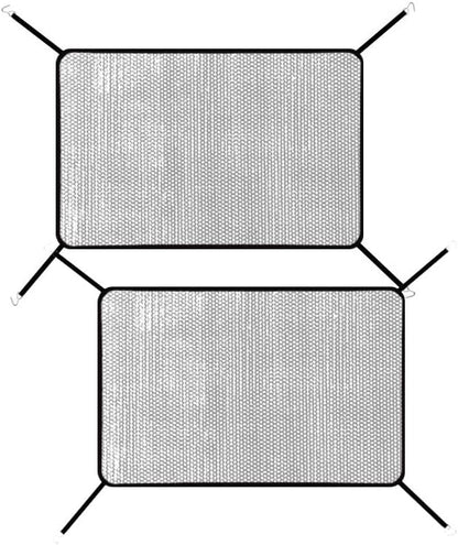 2Pcs Car Grill Net,Heavy-Duty Grille Mesh with Hooks, Universal Front Bumper Vent Insert for Pickup Trucks & V1259-DP01-A-2994