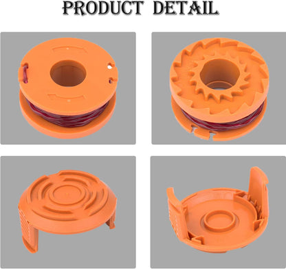 14 Pack Replacement Trimmer Spool Line, Trimmer Replacement Spools Line for Worx WA0010 WA0004.1 Grass V1259-DP01-A-2999