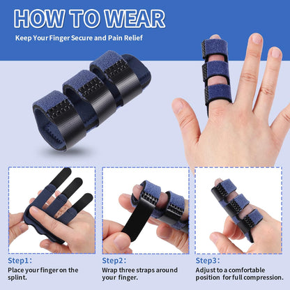 Trigger Finger Splint, Finger Splints for Straightening & Trigger Finger & Broken Finger,Finger Brace Fits V1259-DP01-A-3000