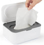 Baby Wipes Dispenser, Wipes Case Baby Wipe Holder Keeps Wipes Fresh, Non-Slip, Easy Open & Close (Gray) V1259-DP01-A-3010