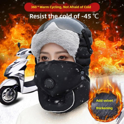 Women Windproof Full Cover Balaclava with Glasses Mask,Winter Thermal Thick Ski Cap Camping Hunting Trapper V1259-DP01-A-3015