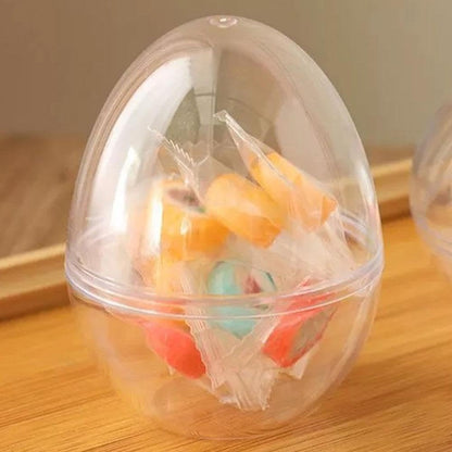 Giant Transparent Easter Eggs - DIY Blank Easter Egg, Clear Easter Eggs Empty Plastic Surprise Eggs Fillable V1259-DP01-A-3018