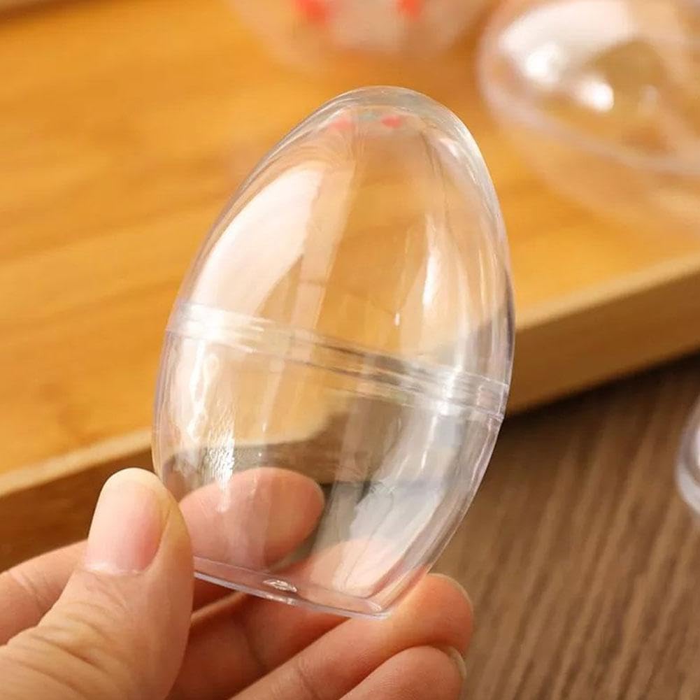 Giant Transparent Easter Eggs - DIY Blank Easter Egg, Clear Easter Eggs Empty Plastic Surprise Eggs Fillable V1259-DP01-A-3018