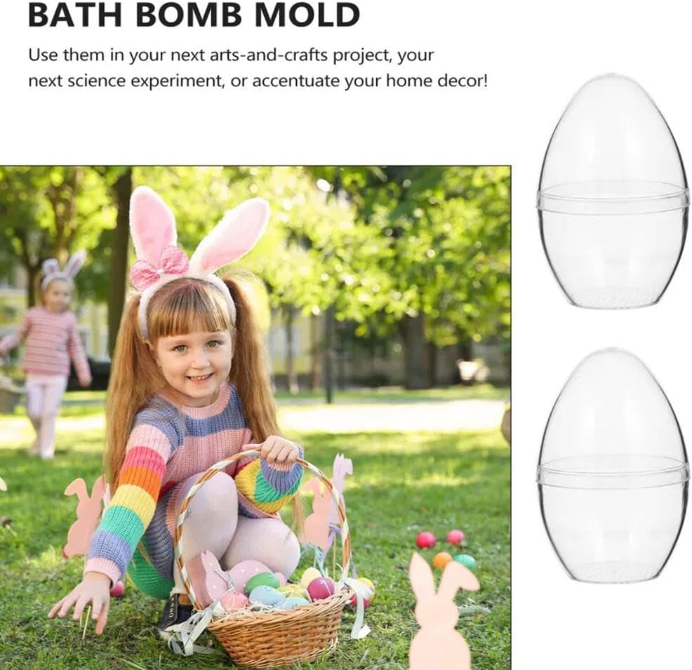 Giant Transparent Easter Eggs - DIY Blank Easter Egg, Clear Easter Eggs Empty Plastic Surprise Eggs Fillable V1259-DP01-A-3018