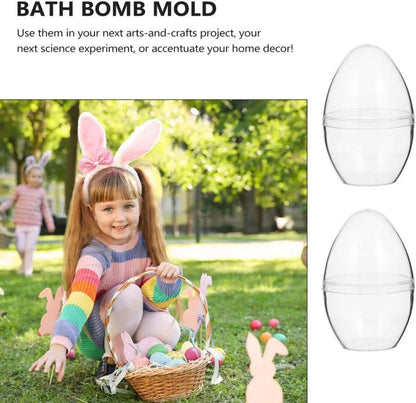 Giant Transparent Easter Eggs - DIY Blank Easter Egg, Clear Easter Eggs Empty Plastic Surprise Eggs Fillable V1259-DP01-A-3018