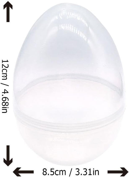 Giant Transparent Easter Eggs - DIY Blank Easter Egg, Clear Easter Eggs Empty Plastic Surprise Eggs Fillable V1259-DP01-A-3018