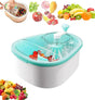 Fruit Cleaner Spinner - Fruit Washer Spinner Bowl with Lid, Large Capacity Fruit Washer Spinner with Brush, V1259-DP01-A-3024