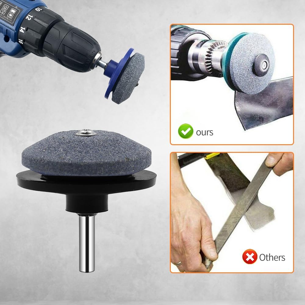 Lawn Mower Blade Sharpener, 3/4/5PCS Lawn Mower Blade Sharpener Tool Kits, Universal Lawnmower Blade V1259-DP01-A-3029