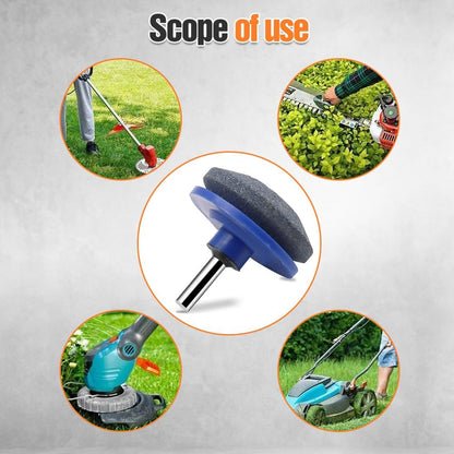 Lawn Mower Blade Sharpener, 3/4/5PCS Lawn Mower Blade Sharpener Tool Kits, Universal Lawnmower Blade V1259-DP01-A-3029